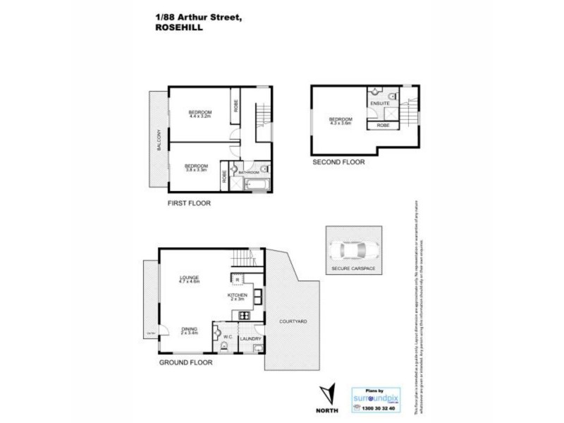 1/88 Arthur Street, Rosehill NSW 2142 Floorplan
